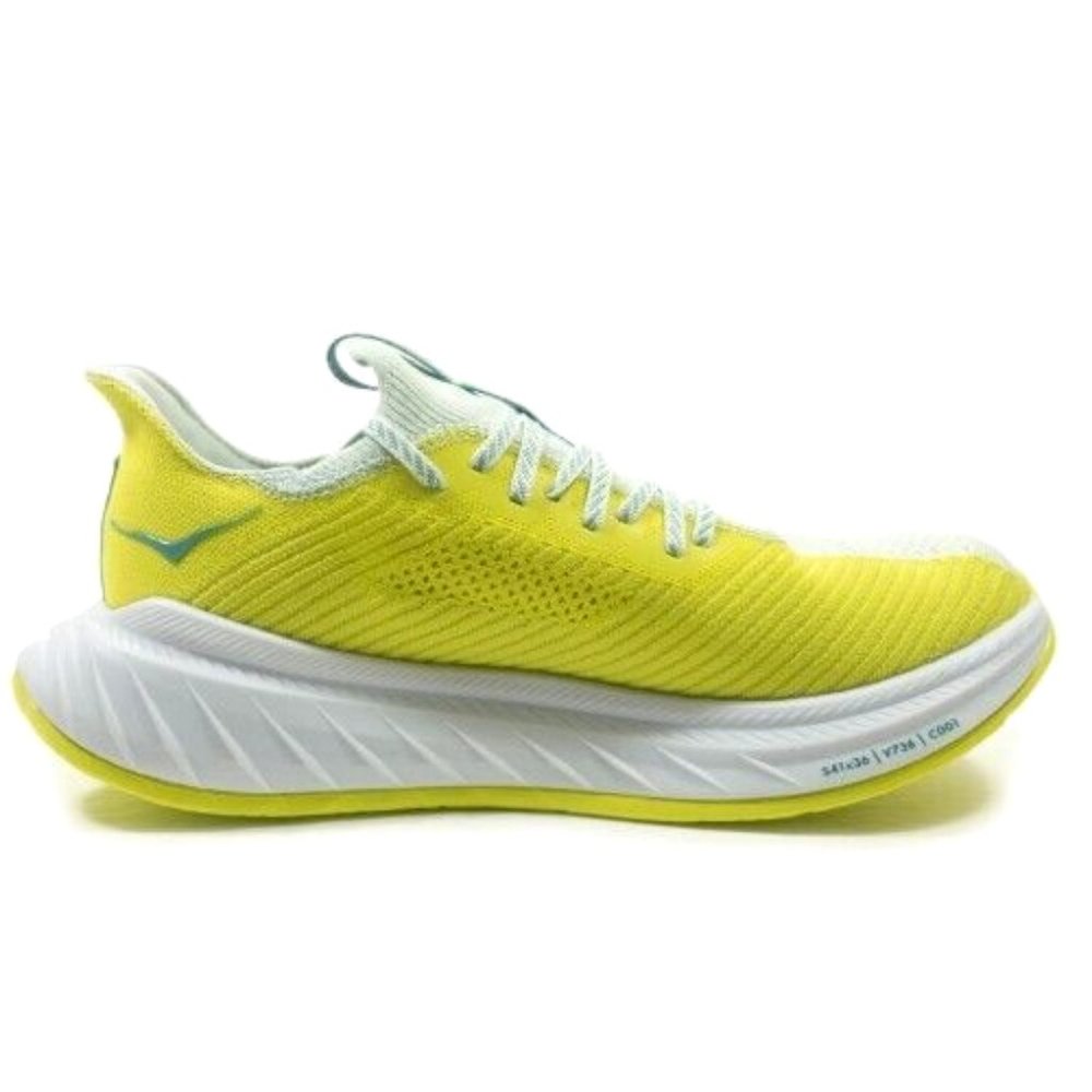 Hoka One One Carbon X 3 Running Shoes - Men's Size 10 - Green Yellow - Picture 2 of 11